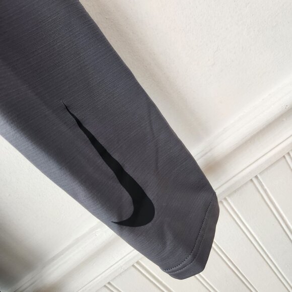 Nike Pro Warm Grey Tights Baselayer Leggings Workout Running Men's L - Picture 6 of 9